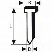 Гвоздь-штифт BOSCH Т49 19*2,8мм (1тис.шт) Винница