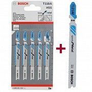 Набор пилочек для электролобзика Bosch 5 шт T118A + 1 шт T121AF Винница