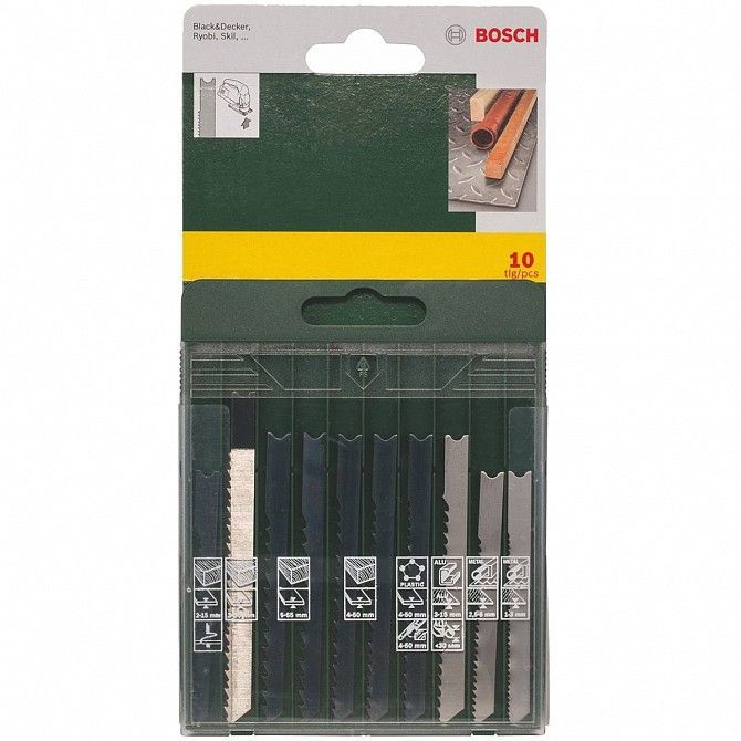 Набор пилочек для электролобзика Bosch 2607019461 10 шт Винница - изображение 1