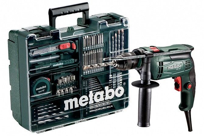 Ударная дрель Metabo SBE 650 SET сетевая, БЗП, 0.65 кВт Винница - изображение 1