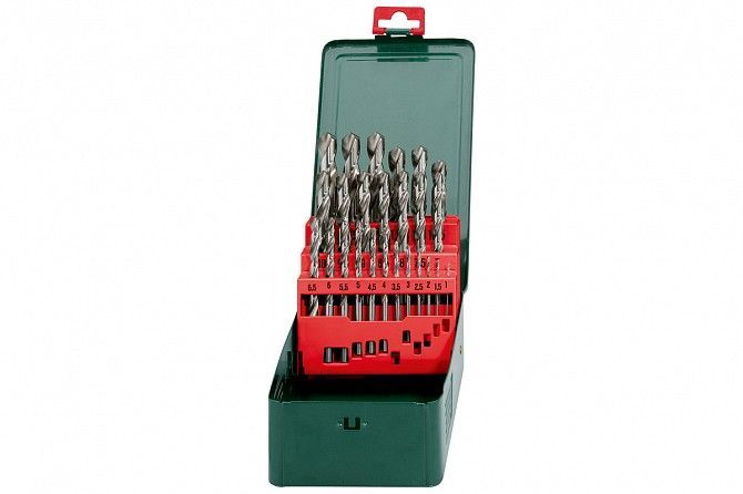 Набор сверл по металлу Metabo HSS-G (1-13мм, 25шт) Винница - изображение 1
