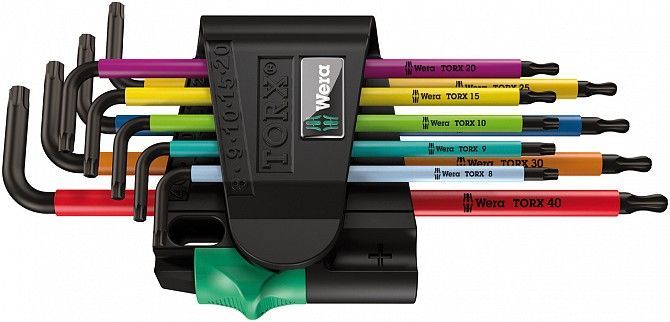 Набор ключей-звездочек TORX TR Wera 05024335001, 9 ед. Винница - изображение 1
