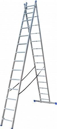 Лестница ELKOP VHR Hobby 2x14 алюминиевая, 2 секции, 14 ступеней Винница - изображение 1