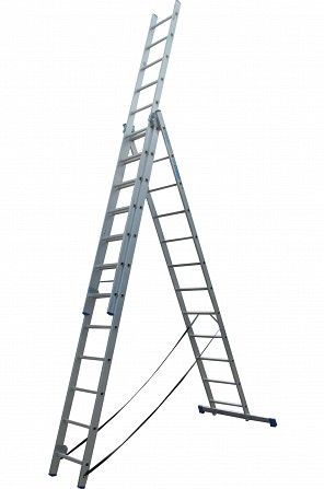 Лестница ELKOP VHR Hobby 3x12 алюминиевая, 3 секции, 12 ступеней Винница - изображение 1