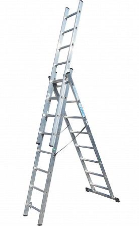 Лестница ELKOP VHR Trend 3x8 алюминиевая, 3 секции, 8 ступеней Винница - изображение 1