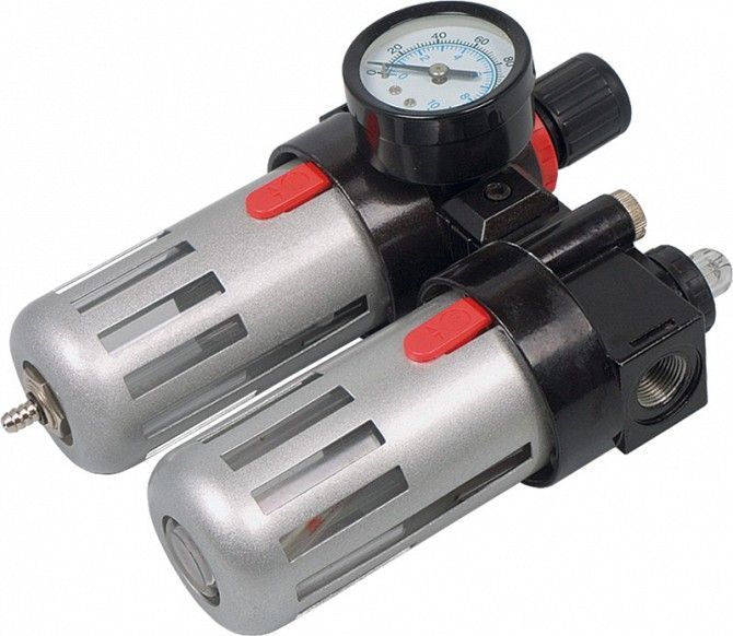 Блок подготовки воздуха MIOL 81-430, 1/2", с манометром Винница - изображение 1