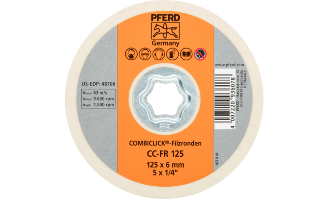 Круг шлифовальный Pferd COMBICLICK CC-FR 125 Винница - изображение 1