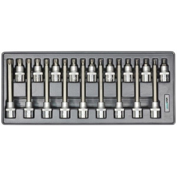 Набор головок Whirlpower со вставкой Torx 1/2" Т20-Т60 18 ед. в ложементе Винница - изображение 1