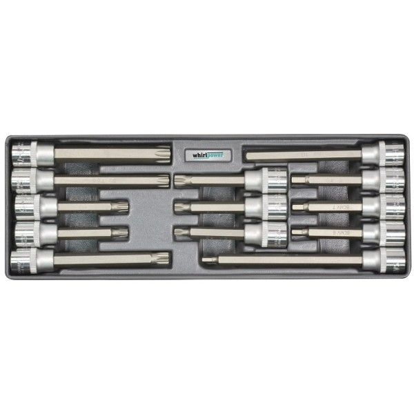 Набор головок Whirlpower со вставкой Hex,Torx,Spline 1/2" 13 ед. на ложементе Винница - изображение 1