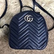 Gucci GG Marmont Quilted Backpack Blue Киев
