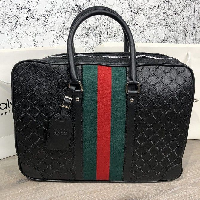 Bussines Bag Gucci GG Supreme Web 15 Black Киев - изображение 1