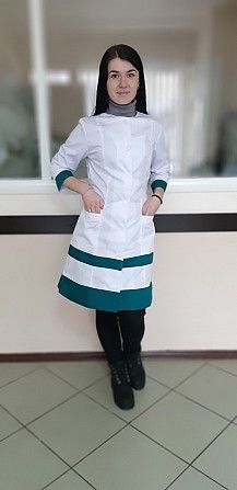 Женский медицинский модельный халат, медицинская спецодежда Київ - изображение 1