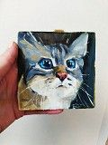 Продаю мініатюрну картину маслом "Кіт" Калуш