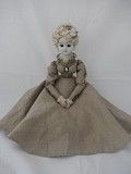 Кукла фарфоровая "Дама в английском платье" Львов