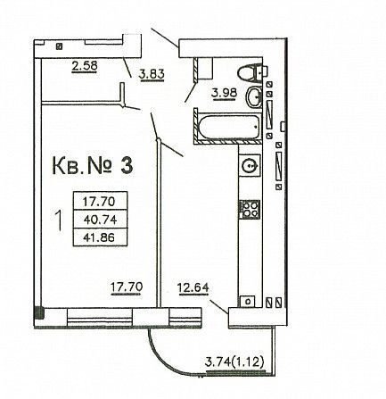 Продам 1 комнатную квартиру в новом доме Одесса - изображение 1