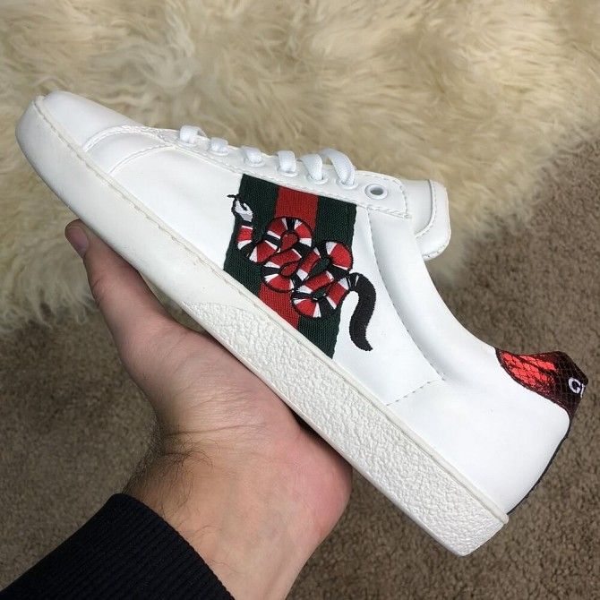 Gucci Snake Embroidered Sneaker White Киев - изображение 1