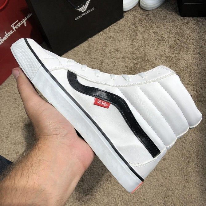 Vans Sk8 Hi Chex Skate Shoes White Київ - изображение 1