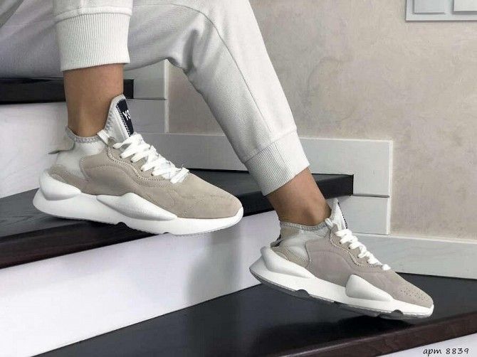 Женские кроссовки бежевые Y-3 Kaiwa 8839 Мелитополь - изображение 1
