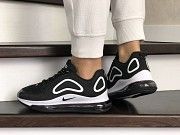 Женские кроссовки черные с белым Air Max 720 8935 Мелитополь