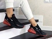 Женские кроссовки черные с красным Air Max 270 8857 Мелитополь