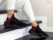 Женские кроссовки черные с красным Y-3 Kaiwa 8841 Мелитополь