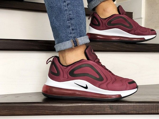 Мужские кроссовки бордовые Air Max 720 8944 Мелитополь - изображение 1