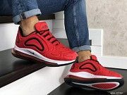 Мужские кроссовки красные с белым Air Max 720 8932 Мелитополь