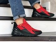 Мужские кроссовки красные с черным Air Max 270 8845 Мелитополь