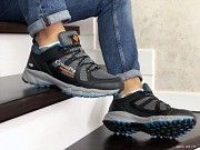 Мужские кроссовки серые с черным и синим Montrail 8879 Мелитополь