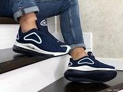 Мужские кроссовки синие с белым Air Max 720 8868 Мелитополь