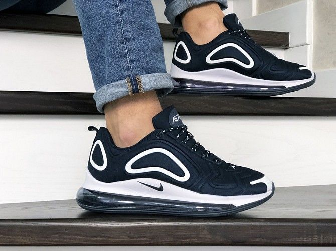 Мужские кроссовки темно синие с белым Air Max 720 8927 Мелитополь - изображение 1
