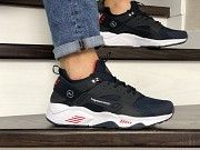 Мужские кроссовки темно синие с белым Huarache Fragment Design 8951 Мелитополь