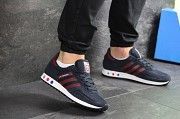 Мужские кроссовки темно синие с бордовым Adidas La Trainer 7823 Мелитополь