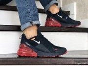 Мужские кроссовки темно синие с красным Air Max 270 8847 Мелитополь