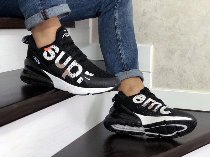 Мужские кроссовки черные Air Max 270 Supreme 8853 Мелитополь - изображение 1