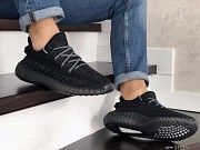 Мужские кроссовки черные x Yeezy Boost 8897 Мелитополь