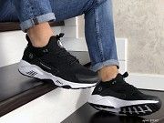 Мужские кроссовки черные с белым Huarache Fragment Design 8950 Мелитополь