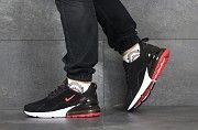 Мужские кроссовки черные с красным Air Max 270 8398 Мелитополь