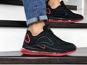 Мужские кроссовки черные с красным Air Max 720 8929 Мелитополь