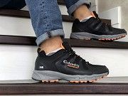 Мужские кроссовки черные с серым и оранжевым Montrail 8876 Мелитополь