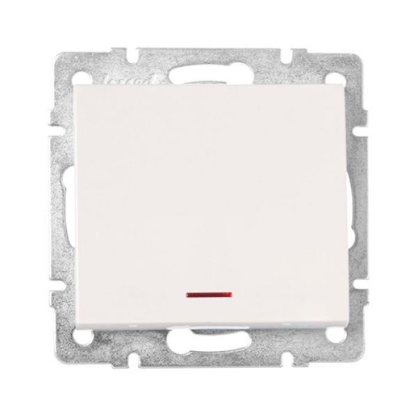 Выключатель с подсветкой крем RAIN Lezard 703-0388-111 Киев - изображение 1