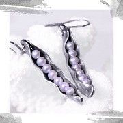 Срібні жіночі сережки «Чарівні горошини для коханої» Киев