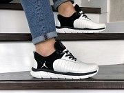 Мужские кроссовки белые с черным Air Jordan 9030 Мелитополь