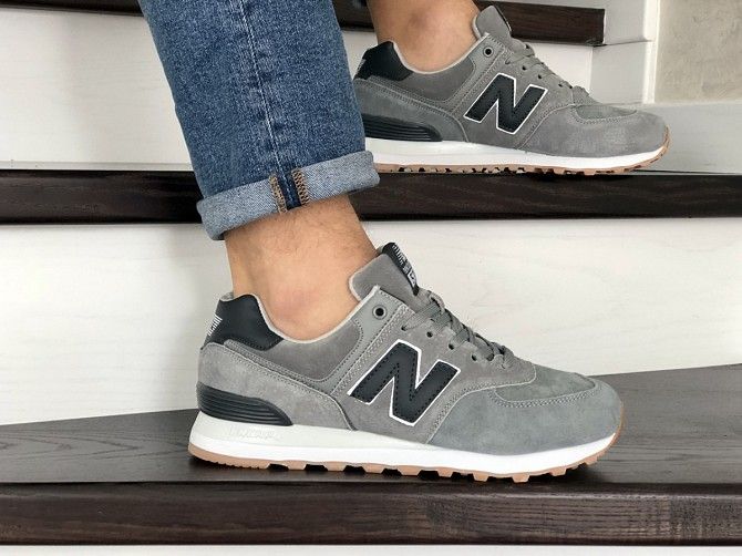 Мужские кроссовки серые NB 574 8980 Мелитополь - изображение 1