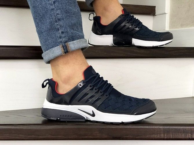 Мужские кроссовки темно синие с белым Air Presto TP QS 9024 Мелитополь - изображение 1