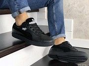 Мужские кроссовки черные Suede 8975 Мелитополь