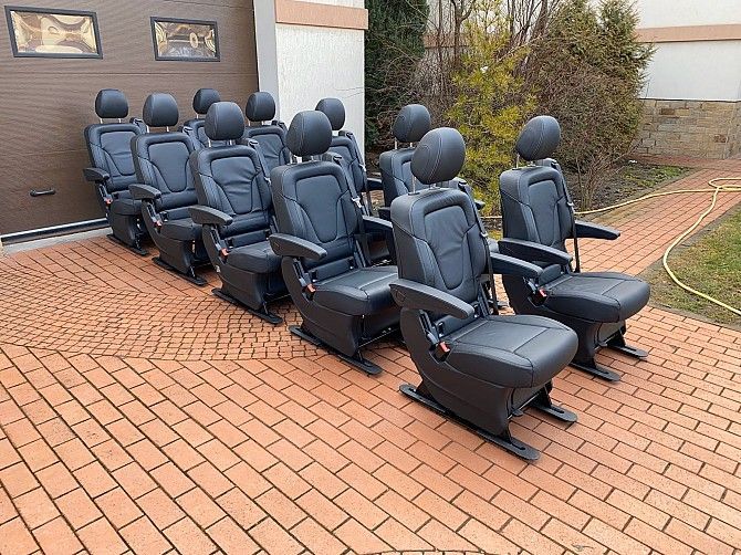 Новые кожанные сиденья (капитанки) Mercedes V-класса, Vito W447, Сomfort, кожа Lugano, Ровно - изображение 1