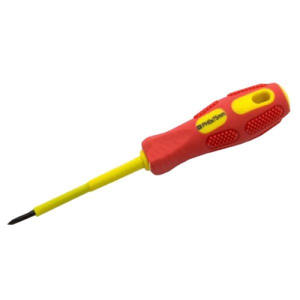 Отвертка диэлектрическая до 380V PH0х75 LTL60004 Lemanso Київ - изображение 1
