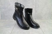 Женские ботинки кожаные зимние черные Dali 55k Мелитополь