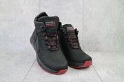Мужские ботинки кожаные зимние черные Zangak 129 ч-н-красн Мелитополь